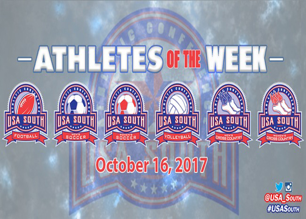 Three Hawks recognized as USA South Athletes of the Week