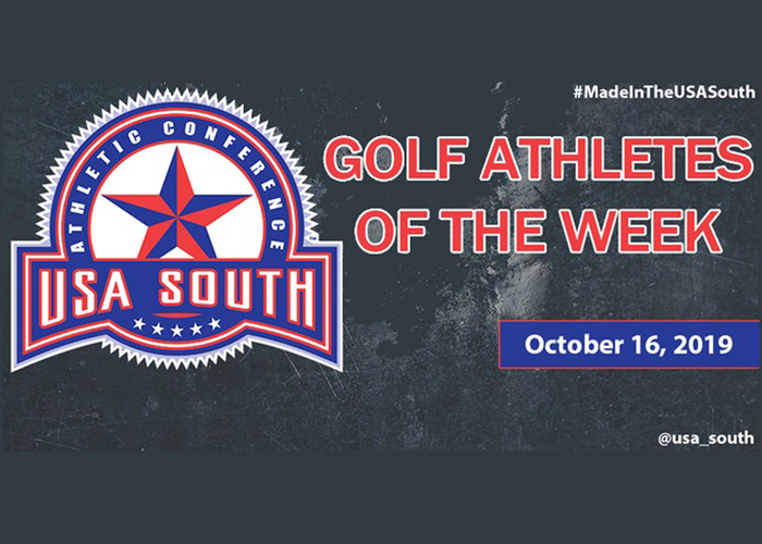 Mathers and Cox recognized with weekly USA South awards