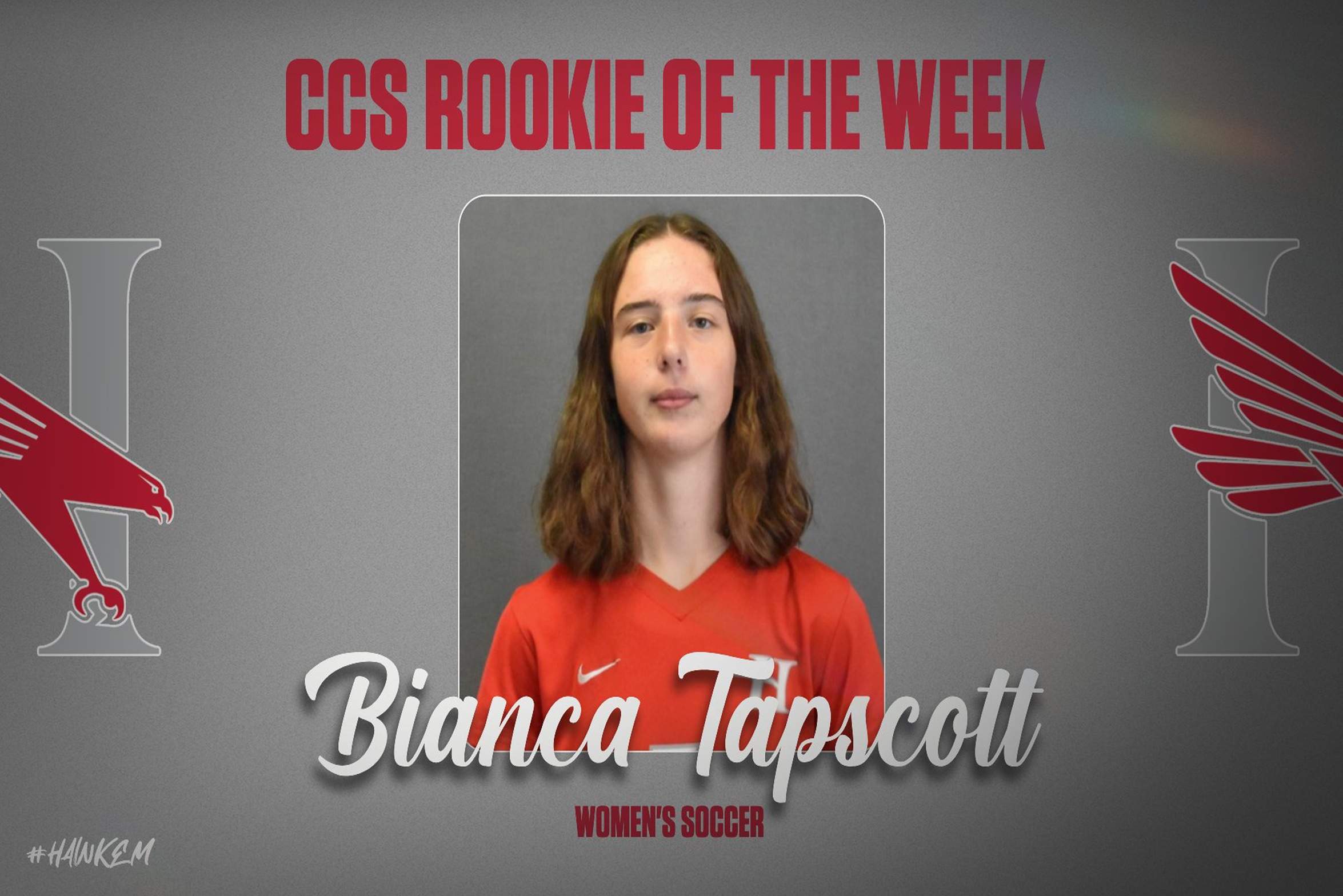 Tapscott Named CCS Rookie of the Week