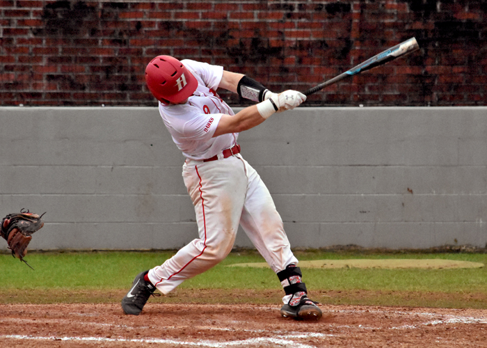 Jud Owens was 3-for-4 with an RBI and a run in Wednesday's 4-2 loss to N.C. Wesleyan in Rd. 1 of the USA South Athletic Conference Tournament. (Photo by Wesley Lyle)