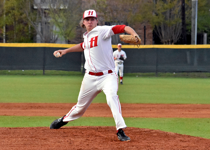 Sophomore Carden Mellown struck out 10, walked two, gave up seven hits and allowed three earned runs in Friday's win over Covenant. (Photo by Wesley Lyle)
