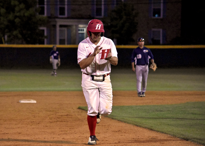 Senior Taylor Fought was 3-for-5 with an RBI and run in Saturday's 7-5 win over Emory. (Photo by Wesley Lyle)
