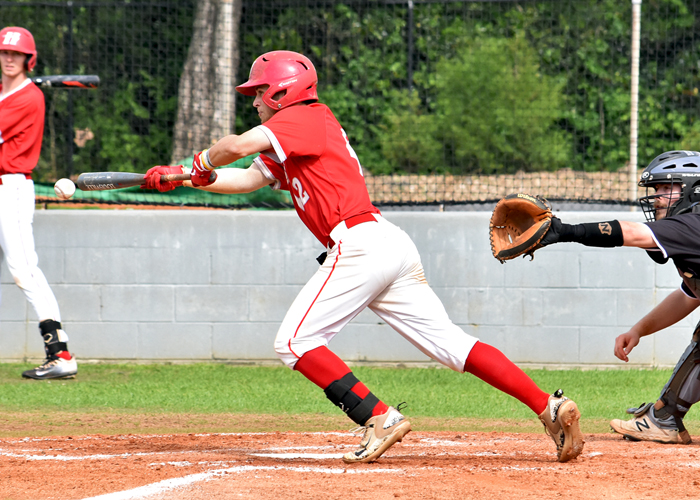 Wes Powell had four hits, two runs and a double in the first two games of a conference series with Piedmont. (Photo by Wesley Lyle)