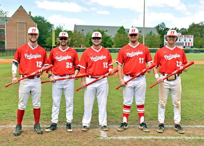 The Huntingdon baseball team recognized its seniors during Senior Day on Saturday.