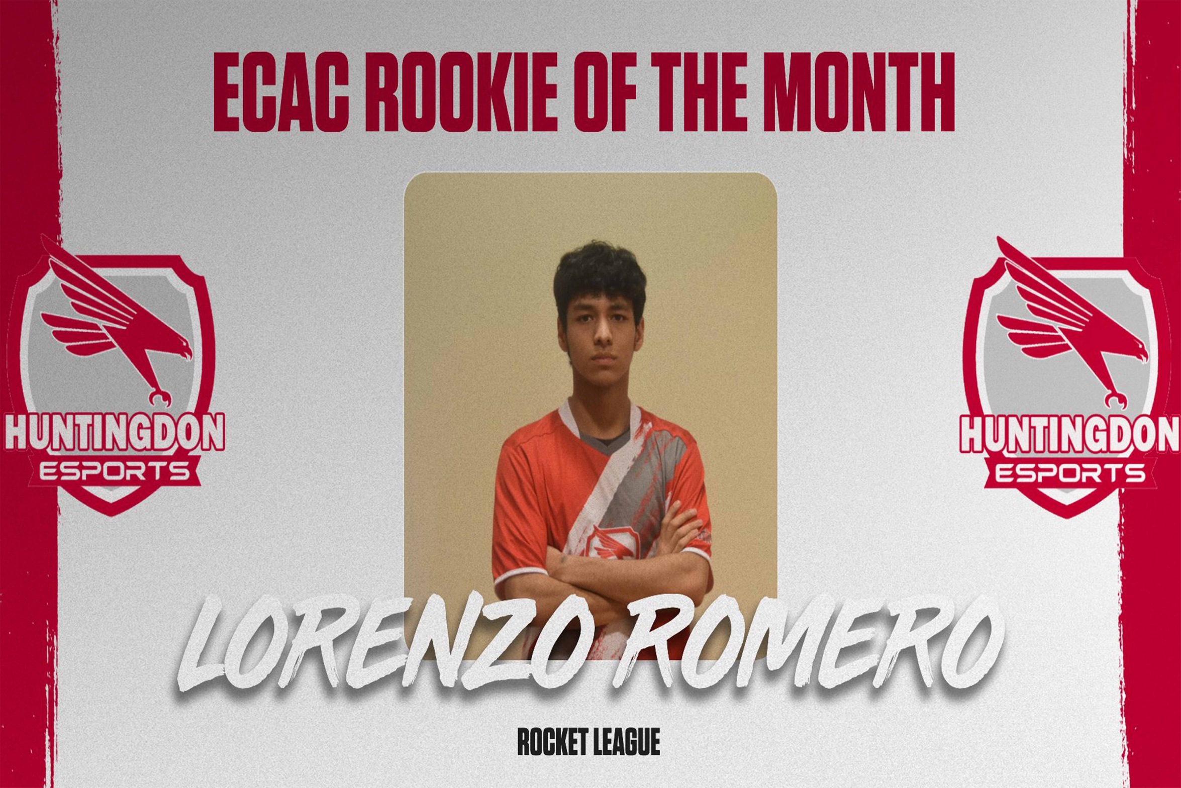 Lorenzo Romero Named ECAC Rocket League Rookie Of The Month