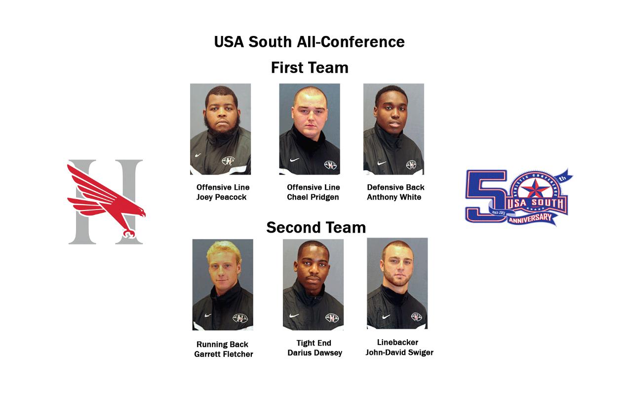 Hawks place six on All-Conference football team