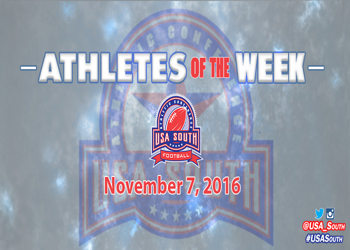 Hayes and Williams named USA South Athletes of the Week