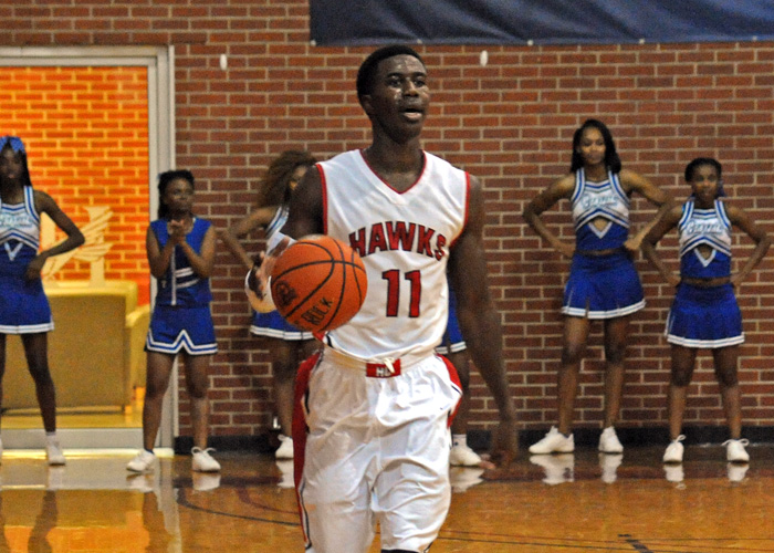Andre Ashley, shown here earlier this season, had 16 points and seven rebounds in Wednesday's 64-59 win over LaGrange.