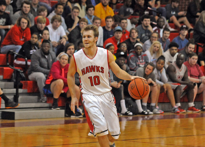 Alex Layson scored 13 points in Wednesday's 95-70 loss to Birmingham-Southern. (Photo by Wesley Lyle)