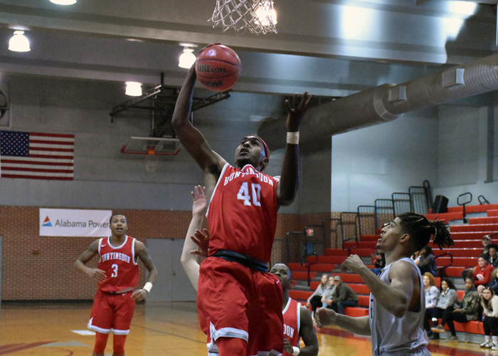 Brandon McLean scored 17 points and pulled down a career-high 13 rebounds in Huntingdon's loss to Averett on Saturday.
