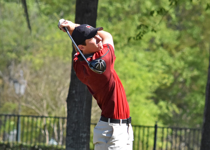 Junior Will Thrash shot an even-par 72 in the second round of the NCAA Division III Men's Golf Championships on Wednesday. Thrash and teammate Addison Lambeth are three-strokes off the lead and tied for ninth at 3-over 146.