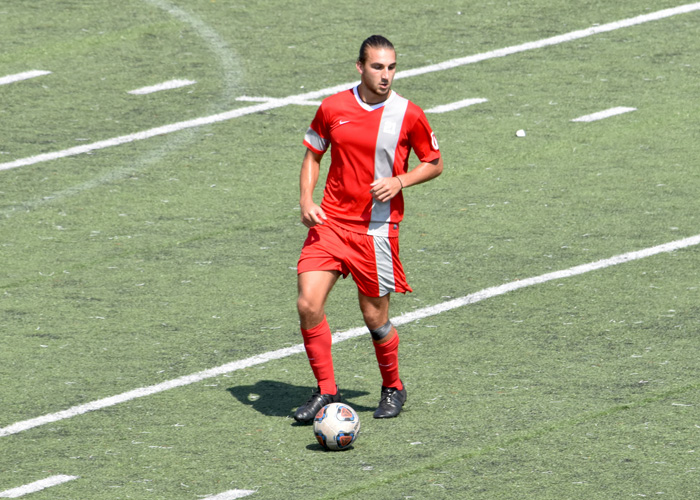 Zach Dedman scored Huntingdon's lone goal in Saturday's loss to Greensboro in the first round of the USA South Athletic Conference Tournament.