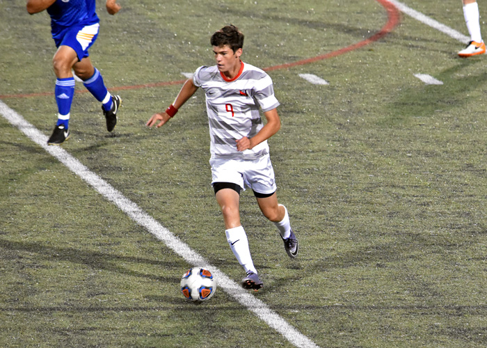 Conner Howard scored one goal in Huntingdon's loss at Ferrum on Saturday.