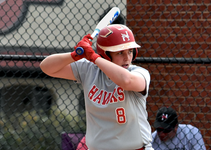 Brandi Blair was 7-for-8 with four doubles and three runs in Sunday's doubleheader at Agnes Scott. (Photo by Wesley Lyle)