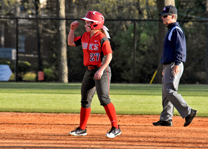 Alyssa Singleterry was 6-for-8 and scored three runs in Friday's doubleheader at Piedmont in the first round of the USA South Athletic Conference Tournament.