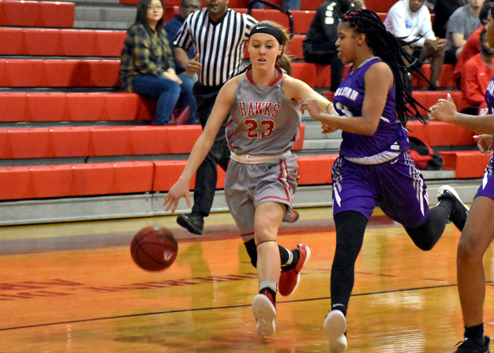 Alex Lowery scored 15 points in Saturday's win over Piedmont to help the Lady Hawks extend their winning streak to eight games.