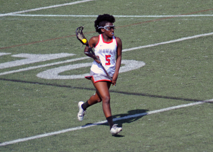 Candace Williams scored four goals and caused four turnovers in Tuesday's win over Illinois Tech. (Photo by Sydney Robbins)