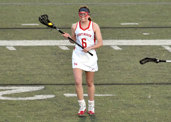 Kailey Laudicina scored six goals and had one assist in Saturday's 21-7 win over North Carolina Wesleyan.