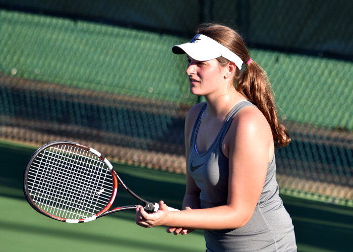 Heather Tabor won at No. 1 singles in Saturday's 8-1 win over Greensboro.