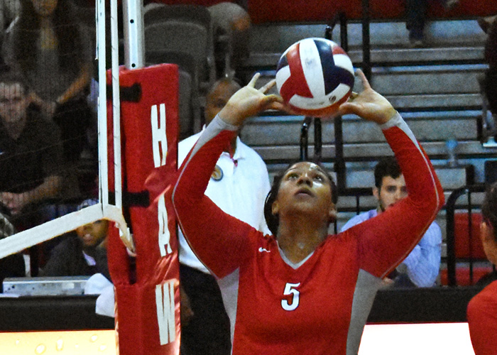 Cora Murchison had 43 assists and five digs in Monday's loss at Tuskegee. (Photo by Wesley Lyle)