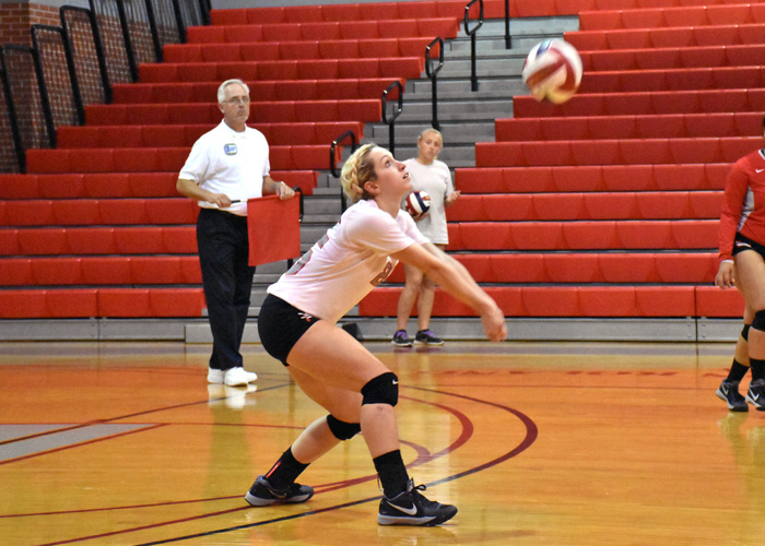Lauren Condon finished with 24 digs in Thursday's loss at LaGrange. For the season, Condon is third in the USA South Athletic Conference with 490 digs.