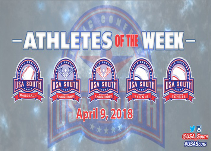 Hitt and Coates earn USA South Athlete of the Week honors