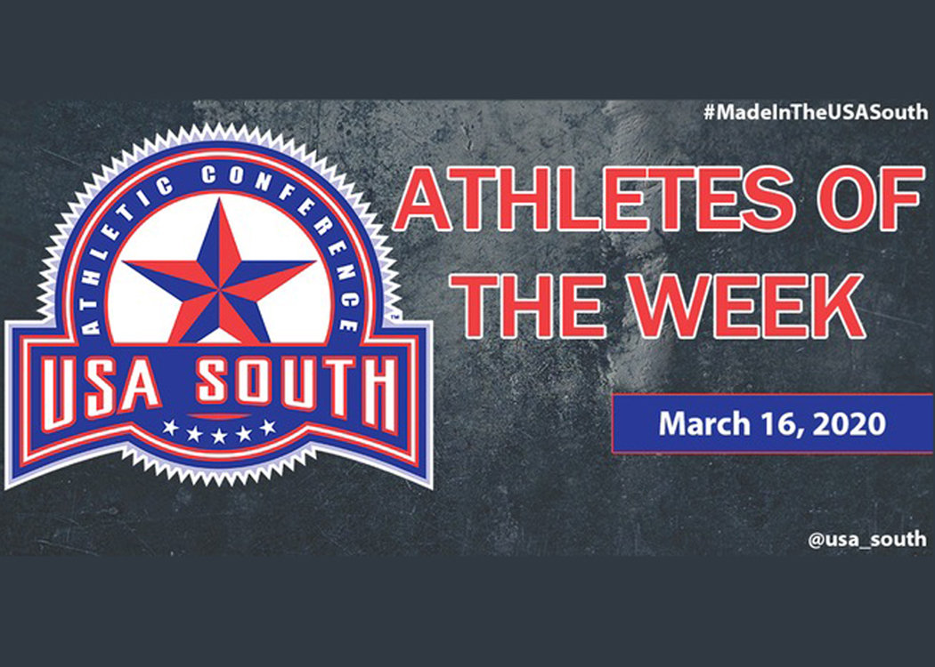 Crawford and Miller earn USA South Athlete of the Week recognition