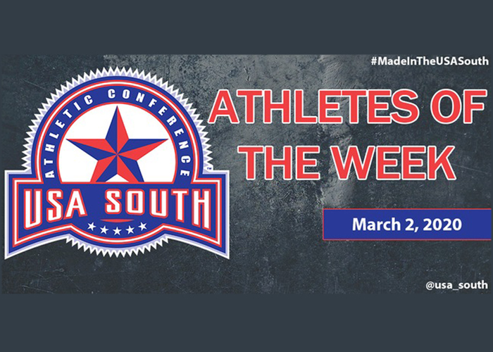 Laudicina earns USA South Athlete of the Week honors