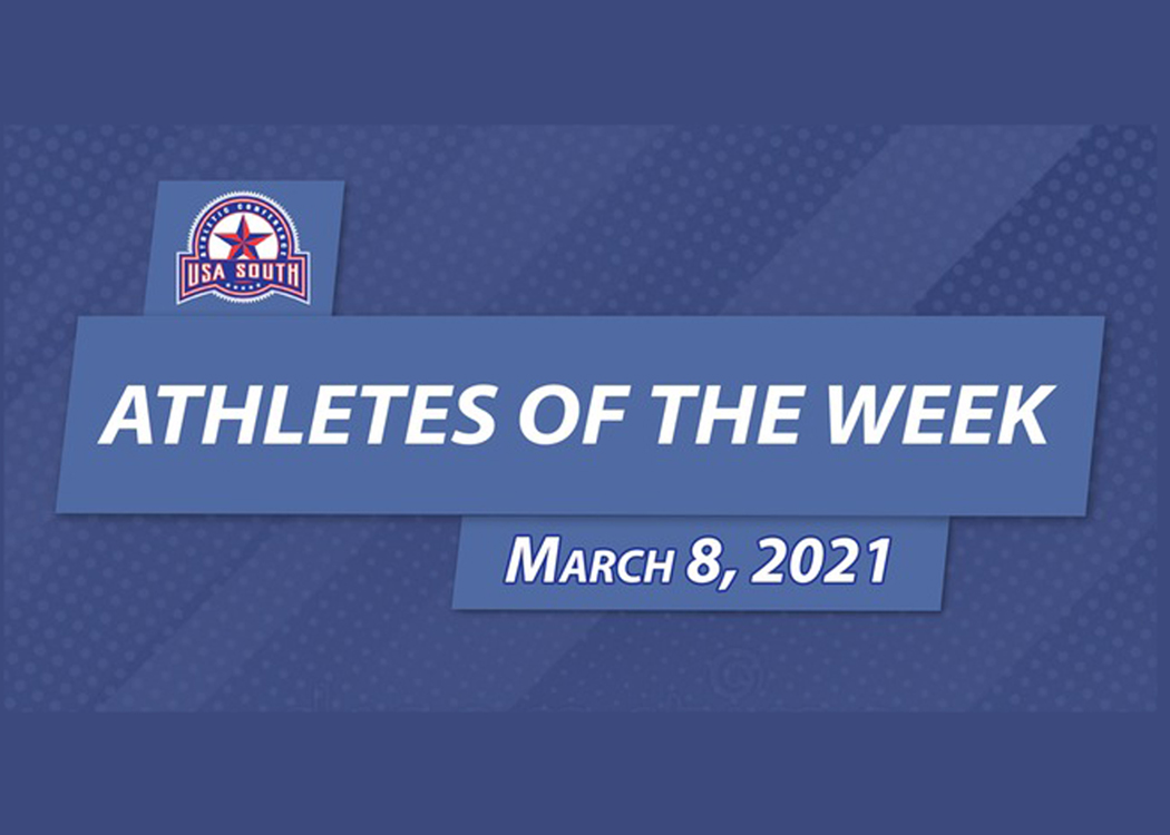USA South Athletes of the Week - March 8, 2021