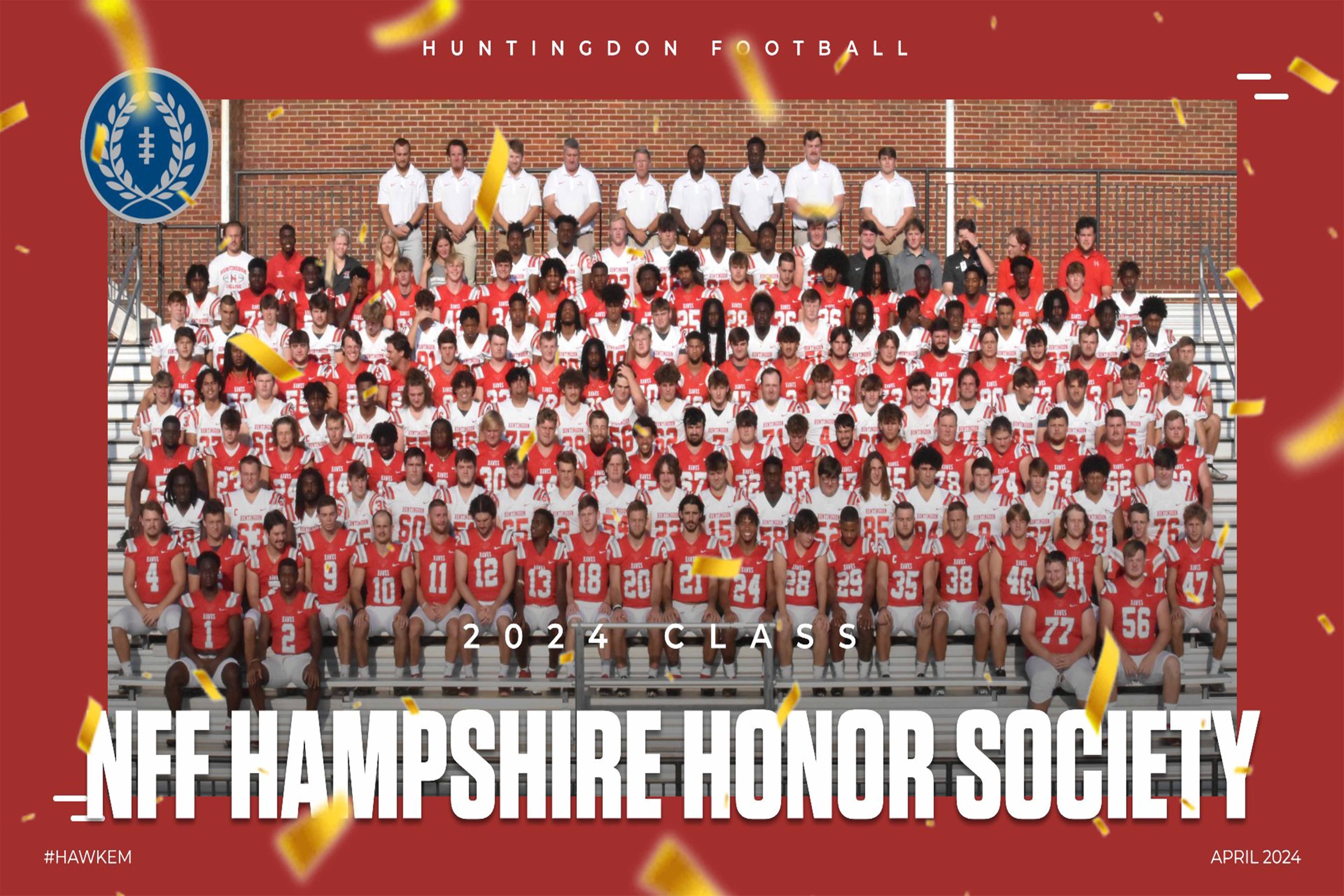 14 Hawks Selected To NFF Hampshire Honor Society