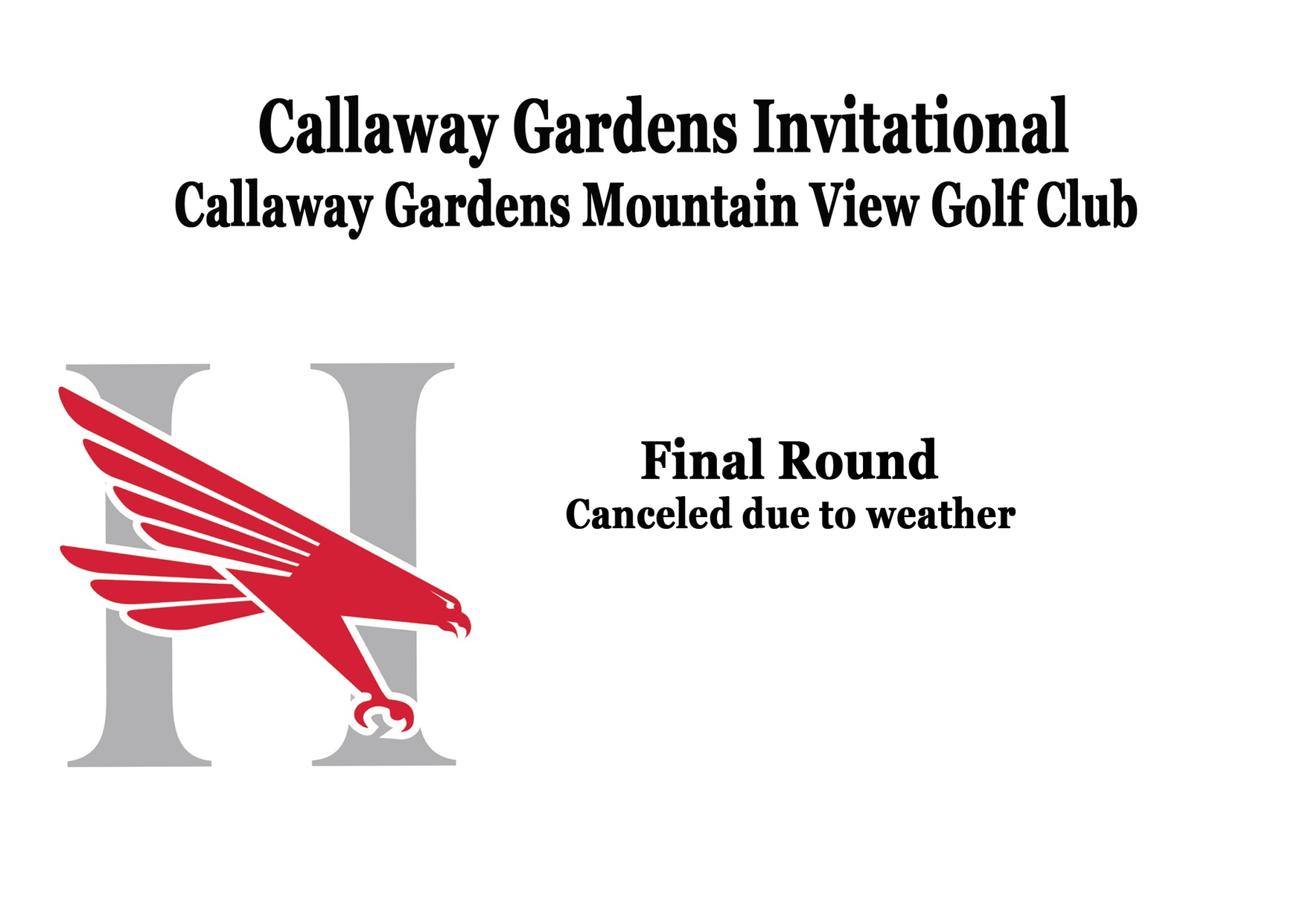 Weather cancels final round of Callaway Gardens Invitational