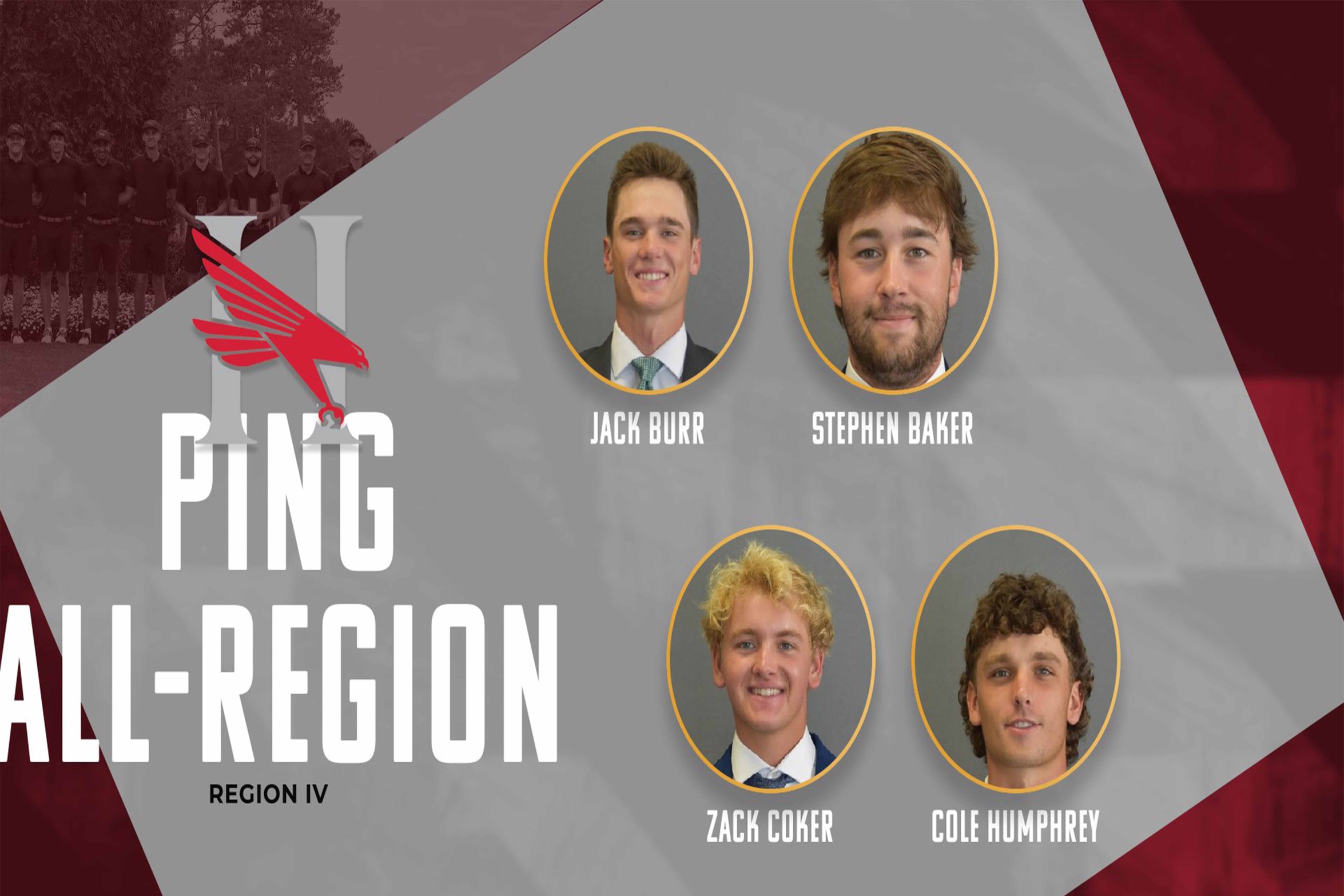 Burr, Baker, Coker, and Humphrey Selected To PING Division III Region IV All-Region Team