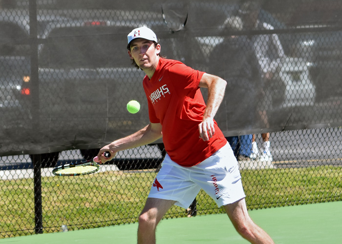 Men’s tennis wins at Division II Tuskegee