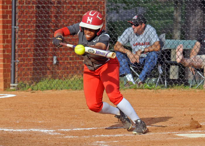 Daisha Henderson had two hits, three stolen bases and scored a run in Thursday's doubleheader with LaGrange. (Photo by Wesley Lyle)