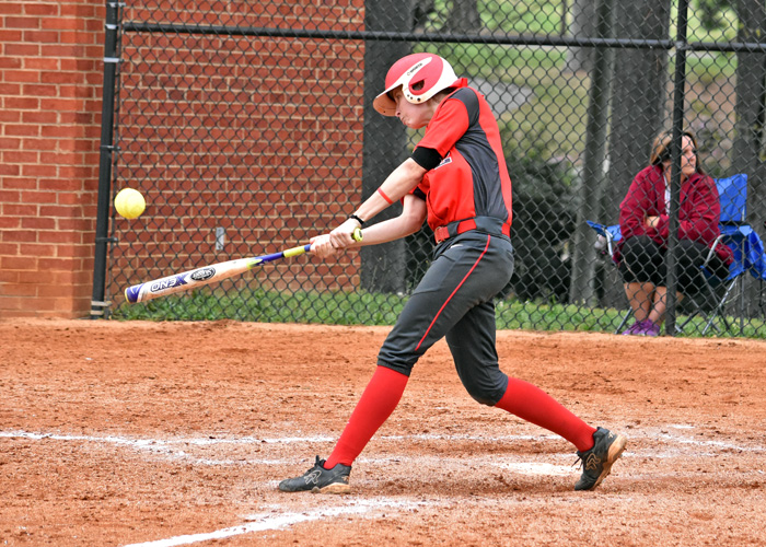 Lindsey Selph hit a two-run home run in Game 1 of Tuesday's doubleheader at ninth-ranked Berry.