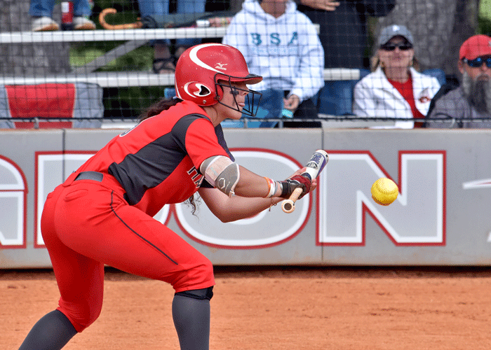 Lydia Lewis was 3-for-4 with two RBIs in Friday's 10-inning loss to Averett in the USA South Tournament.