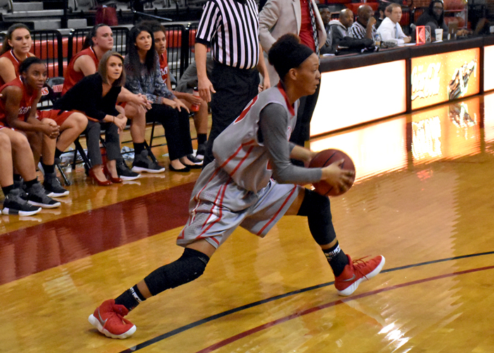 Keturah Billen finished with eight points and six rebounds in Saturday's loss to Maryville.