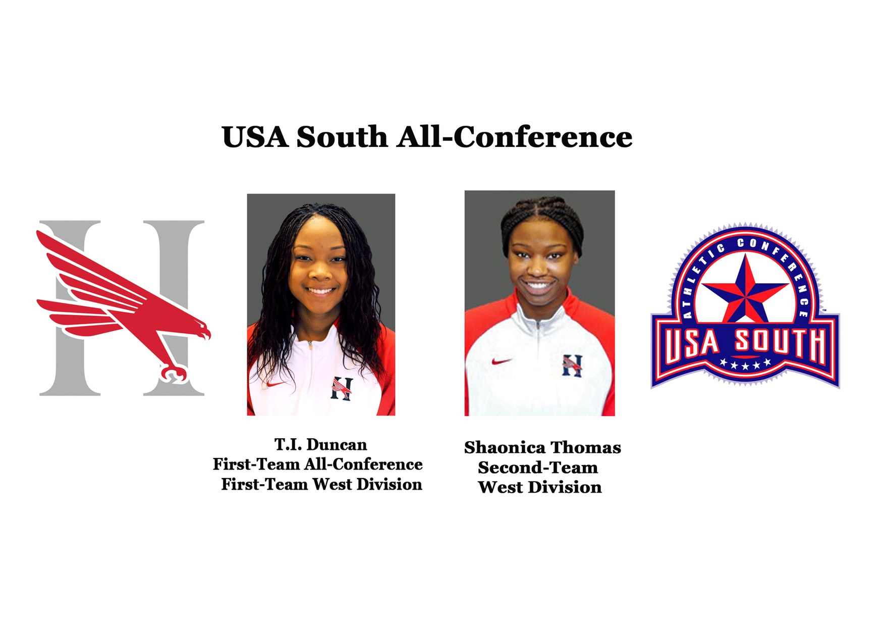 Duncan and Thomas recognized with release of All-Conference awards