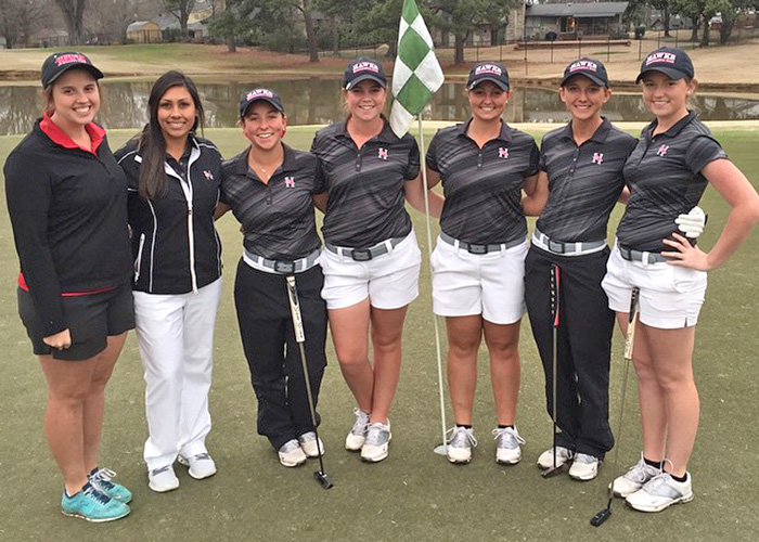 Lady Hawks in fourth after Rd. 1 of Rhodes Invitational