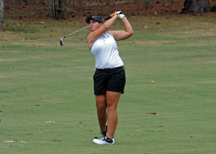 Lady Hawks in 2nd after Rd. 1 of Rhodes Invitational