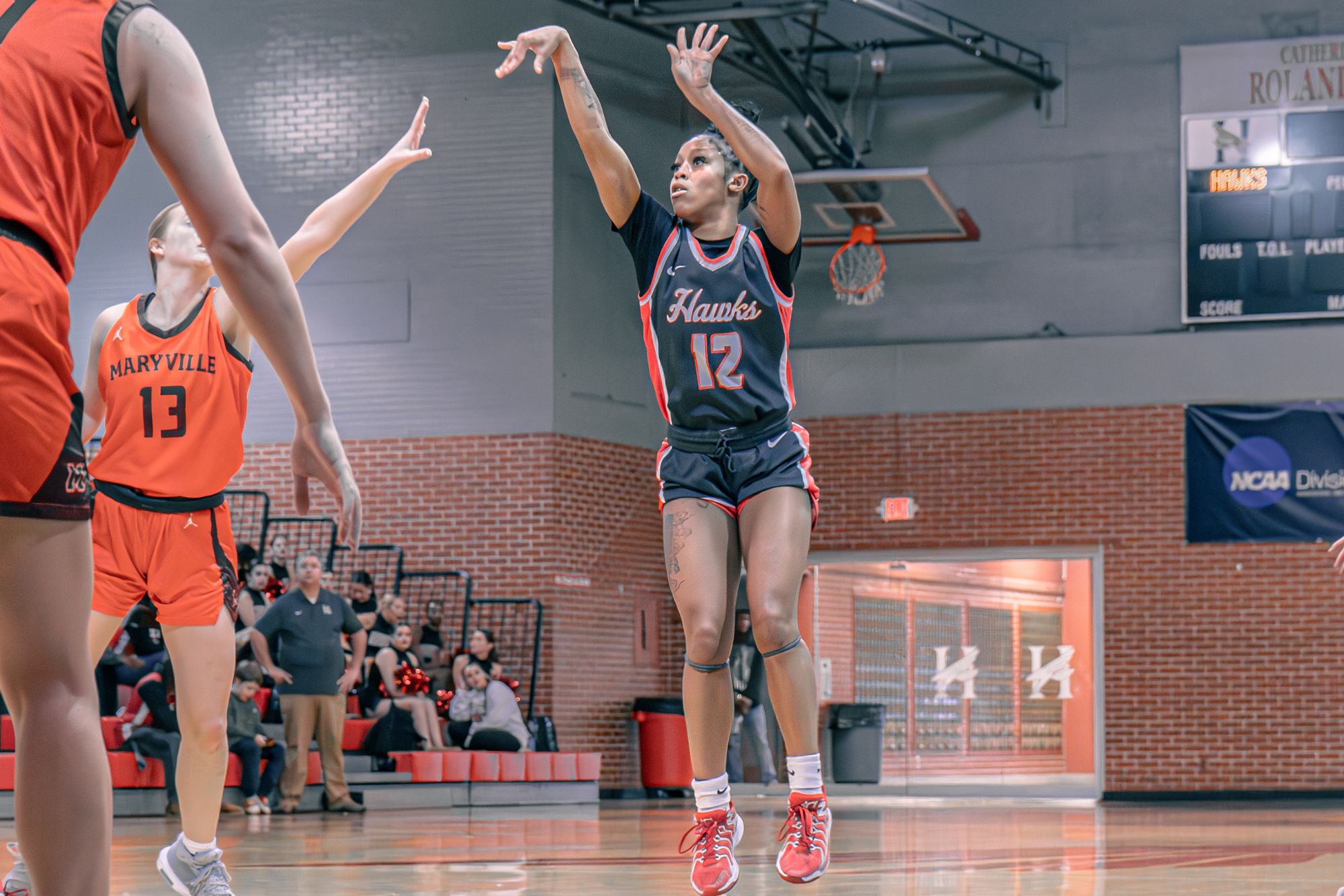 Ford's Four Second Quarter Triples Push Huntingdon Past Agnes Scott