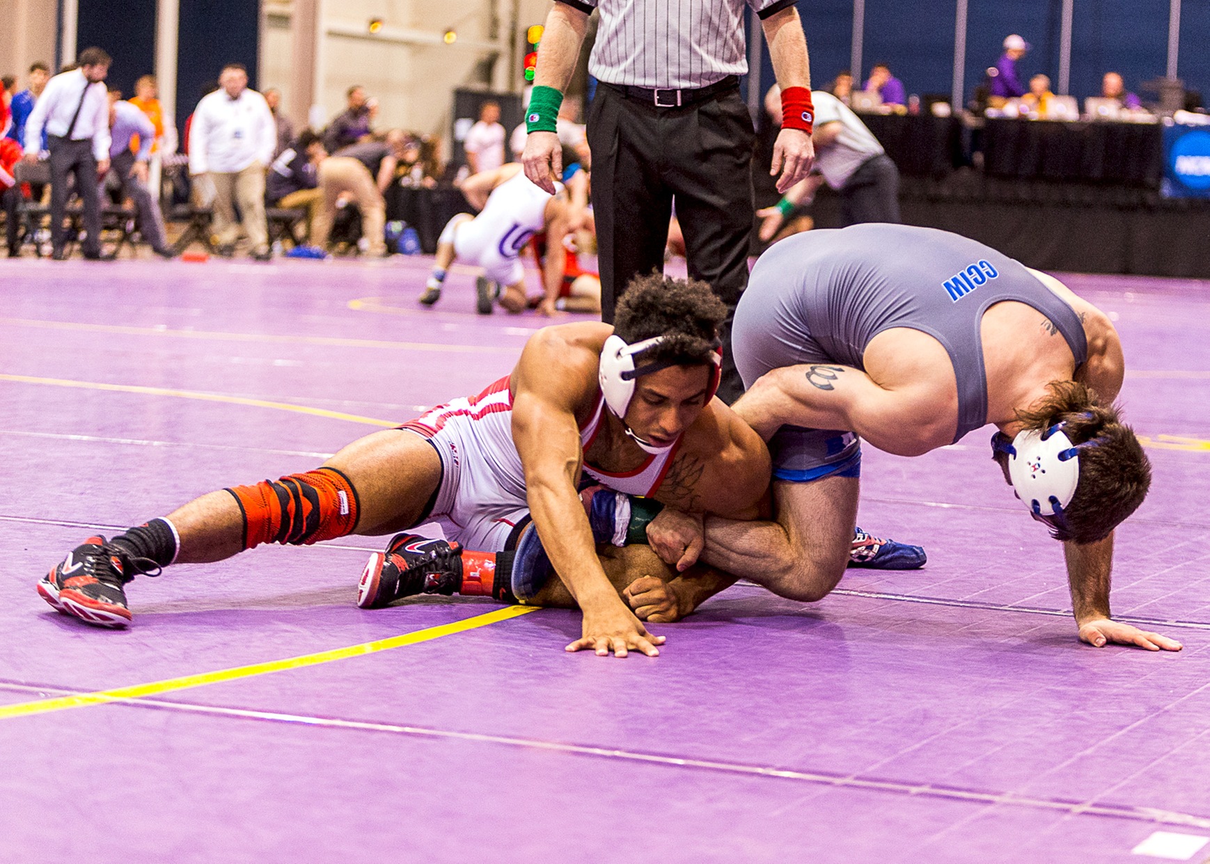 Senior DeAndre Beck won four matches in the NCAA Division III Lower Midwest Regional and placed fifth in the 141-pound weight class. (Photo contributed)