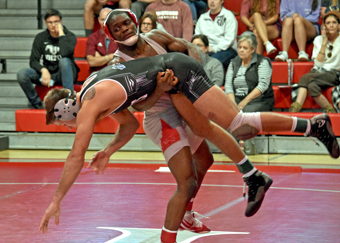 Quintez Pearson won three matches and placed second in the 149-pound division in Sunday's Cumberland Open. (Photo by Wesley Lyle)