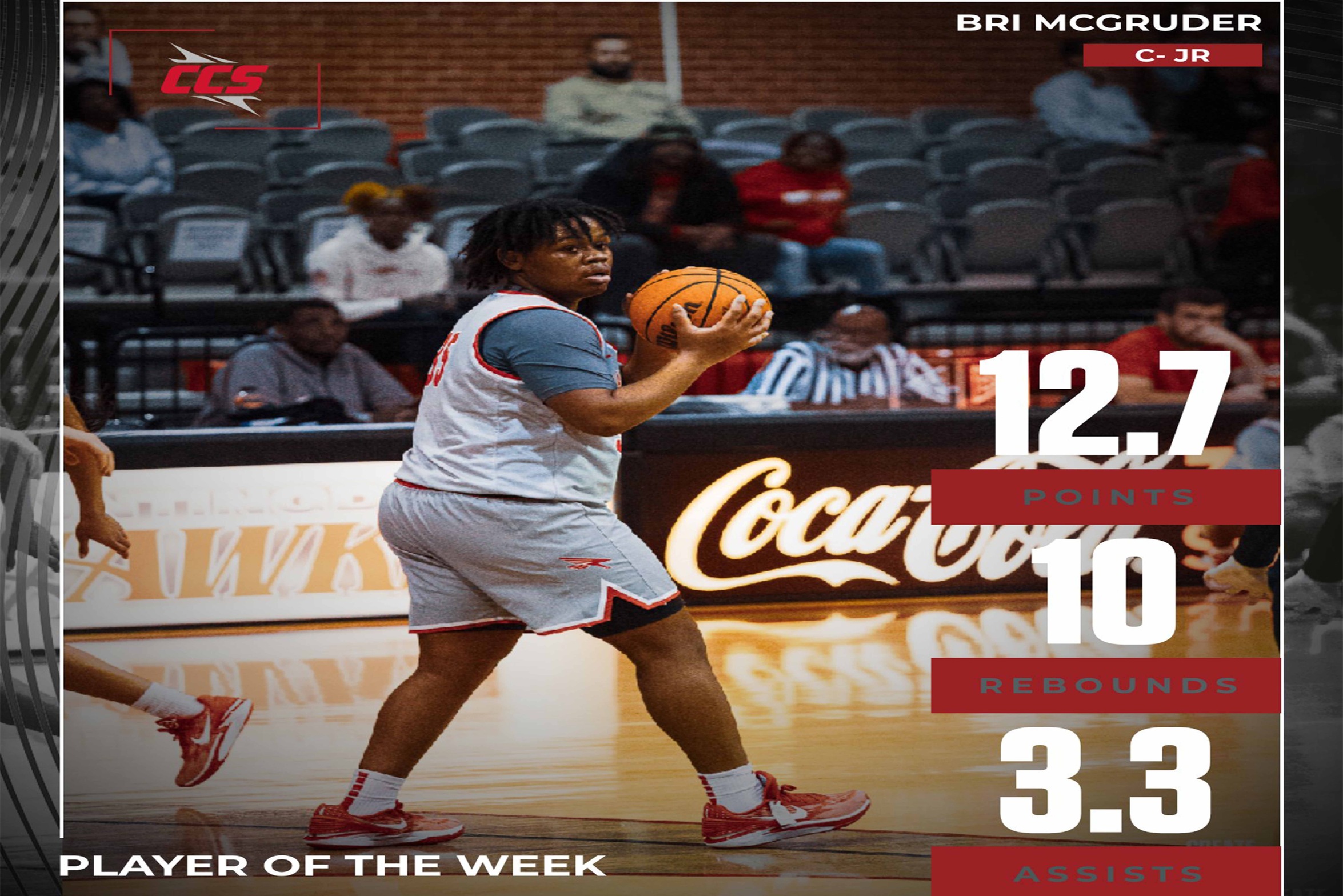 Briana McGruder Named CCS Player Of The Week