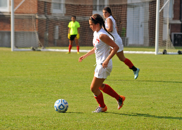 Brittany MacCartney took one shot on goal in Saturday's loss to North Carolina Wesleyan.