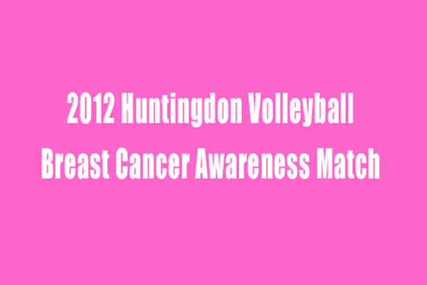 Huntingdon volleyball hosts Breast Cancer Awareness match