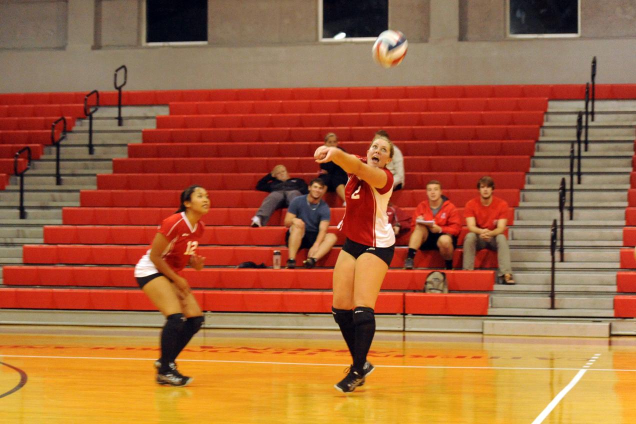 Huntingdon volleyball loses two conference matches at Ferrum