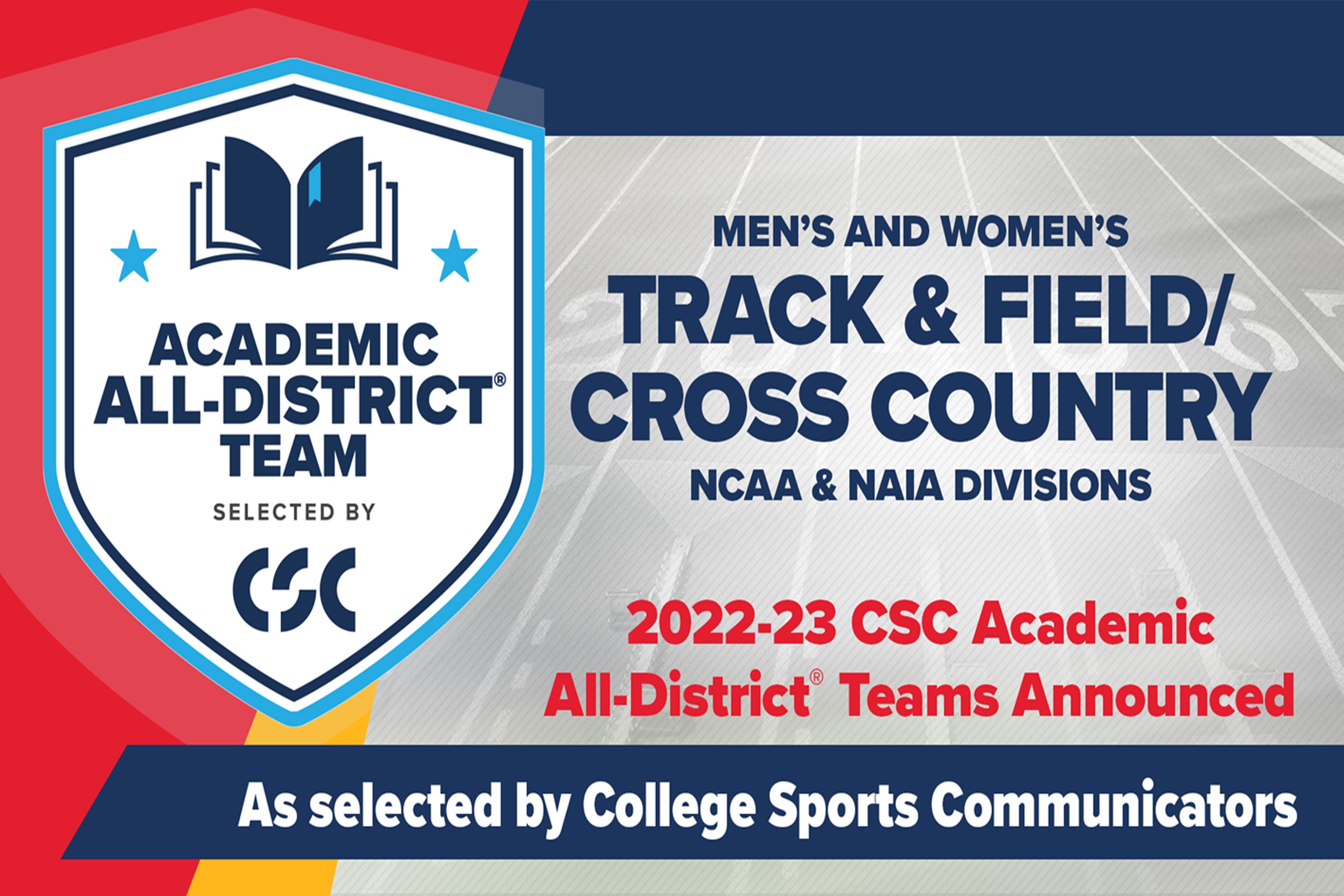 Seven Hawks Named to CSC Academic All-District Team for Track and Field