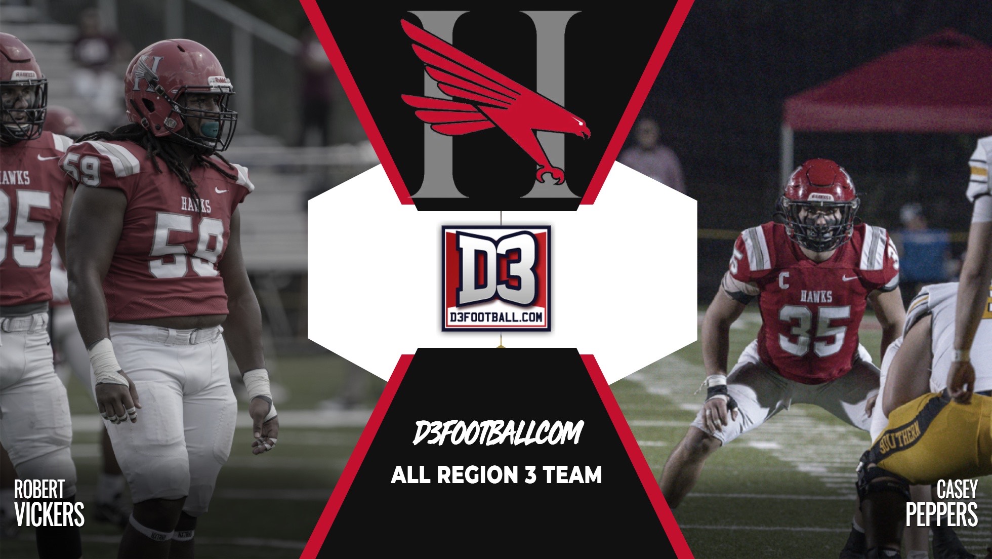 Peppers and Vickers Earn All-Region Honors
